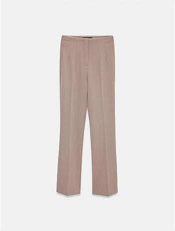 DILVIN Pantalon Droit En Crêpe Pour Femme