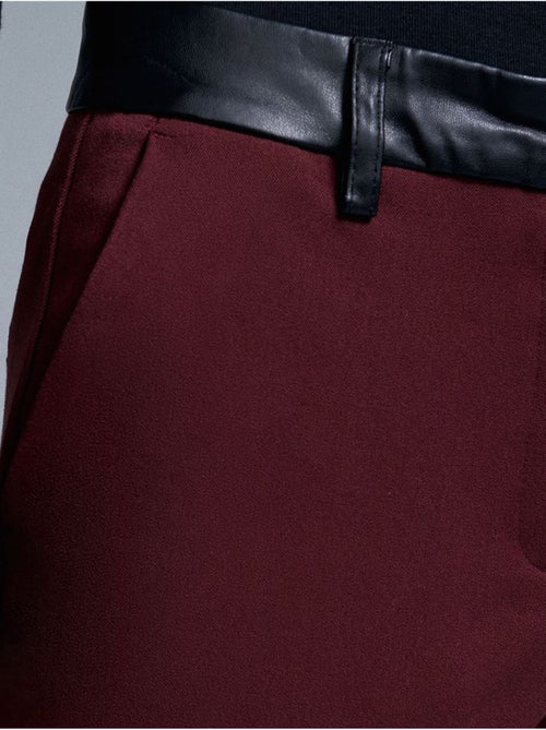 DILVIN Pantalon Droit Femme Effet Cuir - Kiabi DILVIN Pantalon Droit Femme Effet Cuir - Kiabi