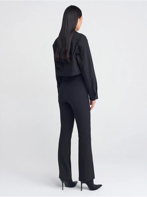 DILVIN Pantalon Droit Femme Taille Mi-haute - Kiabi DILVIN Pantalon Droit Femme Taille Mi-haute - Kiabi