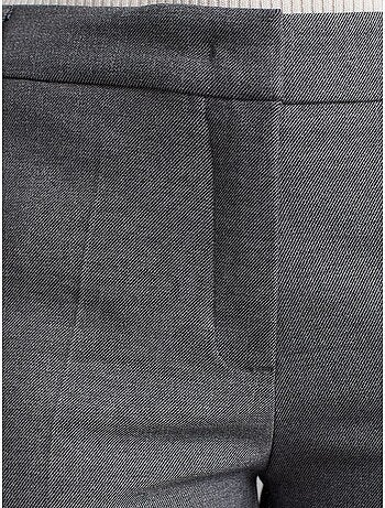 DILVIN Pantalon Droit Taille Basse En Crêpe