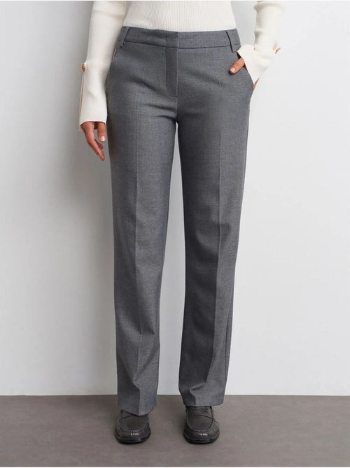 DILVIN Pantalon Droit Taille Basse En Crêpe - Kiabi DILVIN Pantalon Droit Taille Basse En Crêpe - Kiabi