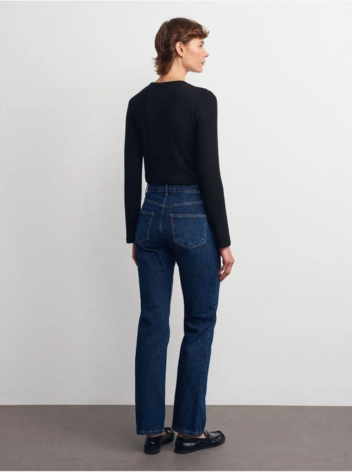 Dilvin pantalon en denim droit à taille haute - Kiabi Dilvin pantalon en denim droit à taille haute - Kiabi