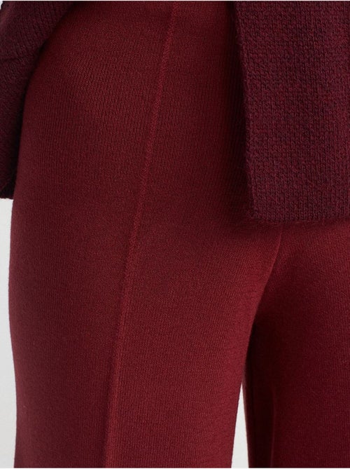DILVIN Pantalon En Maille À Jambe Large Femme - Kiabi DILVIN Pantalon En Maille À Jambe Large Femme - Kiabi