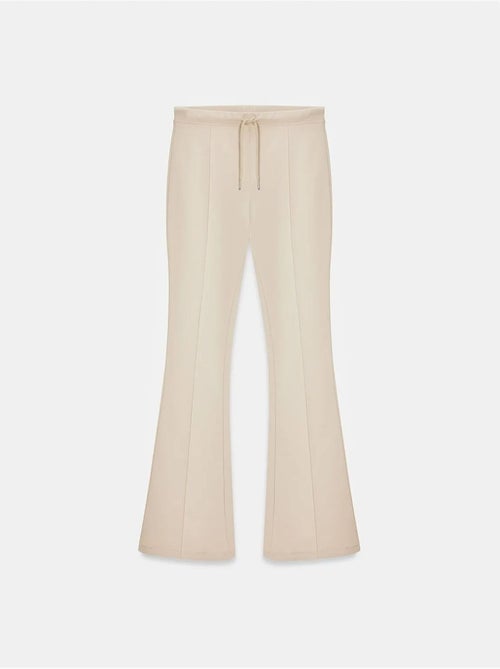 DILVIN Pantalon Évasé En Jersey À Taille Mi-haute Et Lien - Kiabi DILVIN Pantalon Évasé En Jersey À Taille Mi-haute Et Lien - Kiabi