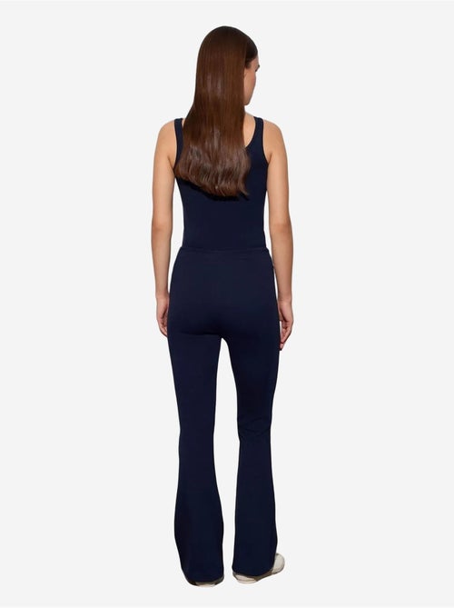 DILVIN Pantalon Évasé En Jersey À Taille Mi-haute Et Lien - Kiabi DILVIN Pantalon Évasé En Jersey À Taille Mi-haute Et Lien - Kiabi
