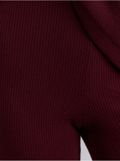 DILVIN Pantalon Évasé En Maille, Taille Haute - Kiabi