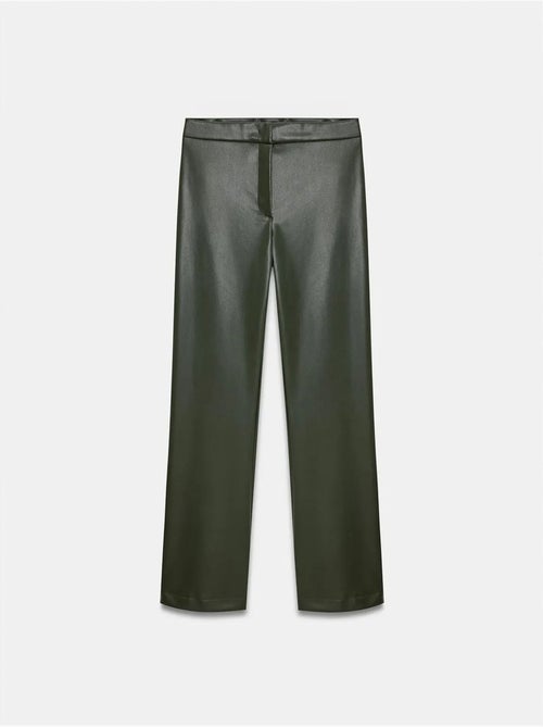 DILVIN Pantalon Évasé Femme En Simili Cuir - Kiabi DILVIN Pantalon Évasé Femme En Simili Cuir - Kiabi
