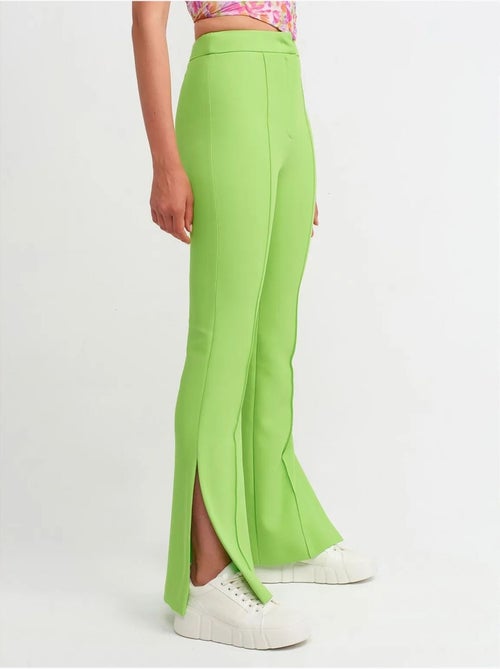 DILVIN Pantalon Évasé Taille Haute Avec Fente - Kiabi