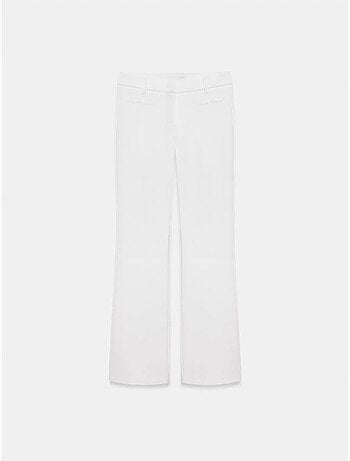 DILVIN Pantalon Évasé Taille Haute Avec Poches