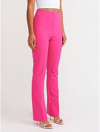 DILVIN Pantalon Évasé Taille Haute