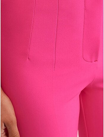 DILVIN Pantalon Évasé Taille Haute
