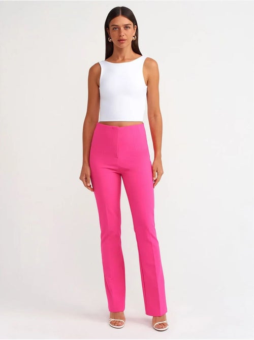 DILVIN Pantalon Évasé Taille Haute - Kiabi