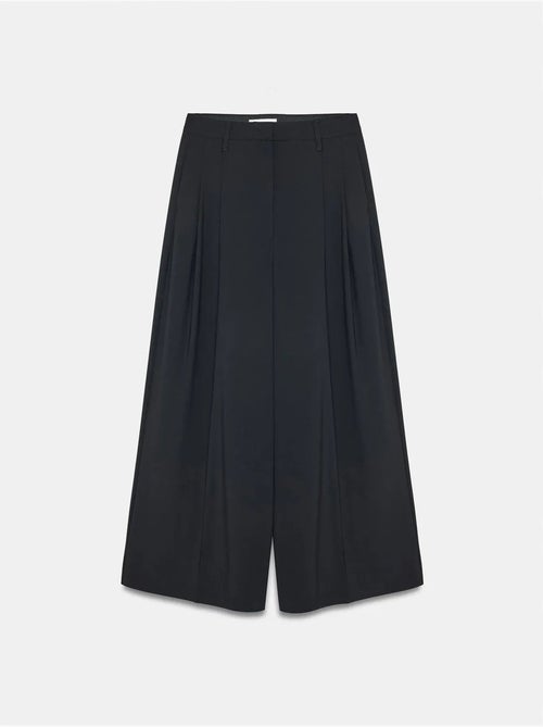 DILVIN Pantalon Femme À Taille Haute Et Jambe Large En Crêpe - Kiabi DILVIN Pantalon Femme À Taille Haute Et Jambe Large En Crêpe - Kiabi