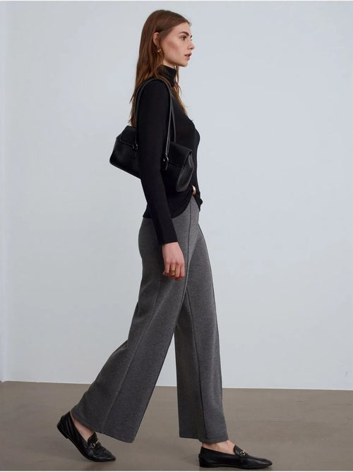 DILVIN Pantalon Femme Ample À Taille Mi-haute - Kiabi DILVIN Pantalon Femme Ample À Taille Mi-haute - Kiabi