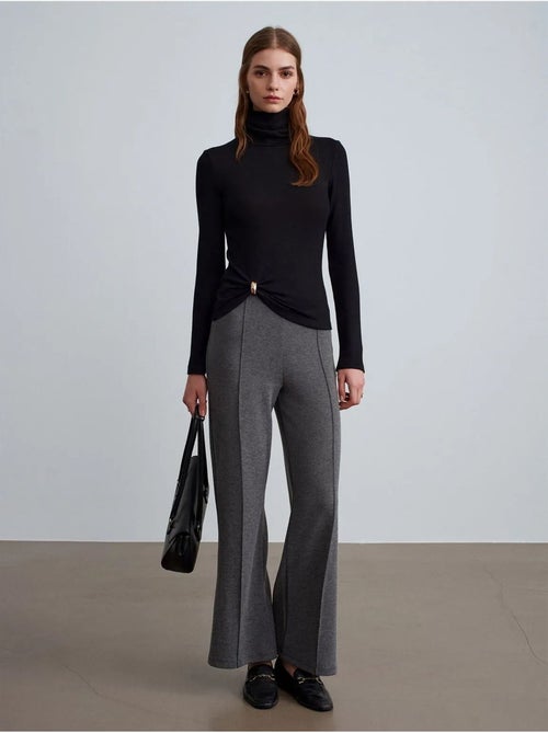 DILVIN Pantalon Femme Ample À Taille Mi-haute - Kiabi DILVIN Pantalon Femme Ample À Taille Mi-haute - Kiabi