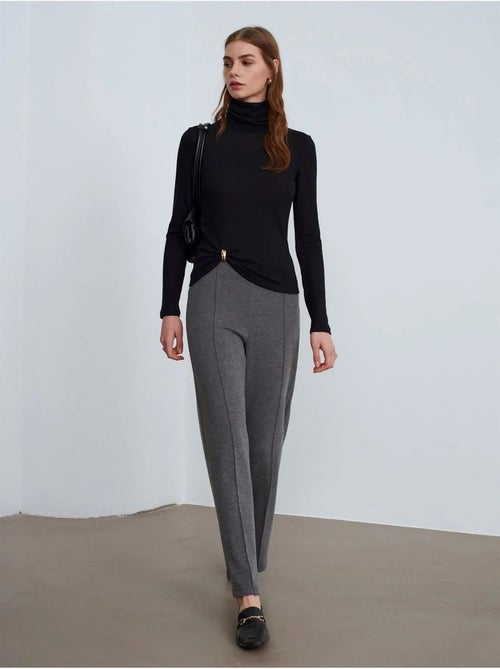 DILVIN Pantalon Femme Ample À Taille Mi-haute - Kiabi DILVIN Pantalon Femme Ample À Taille Mi-haute - Kiabi