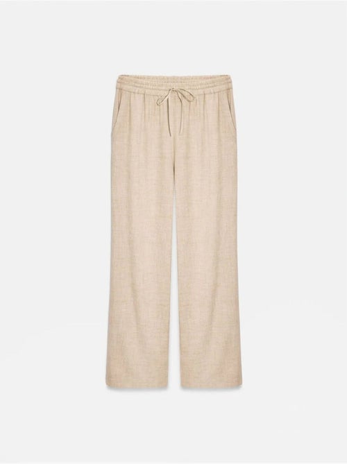 DILVIN Pantalon Femme Ample En Tissu Tissé À Taille À Cordon - Kiabi DILVIN Pantalon Femme Ample En Tissu Tissé À Taille À Cordon - Kiabi