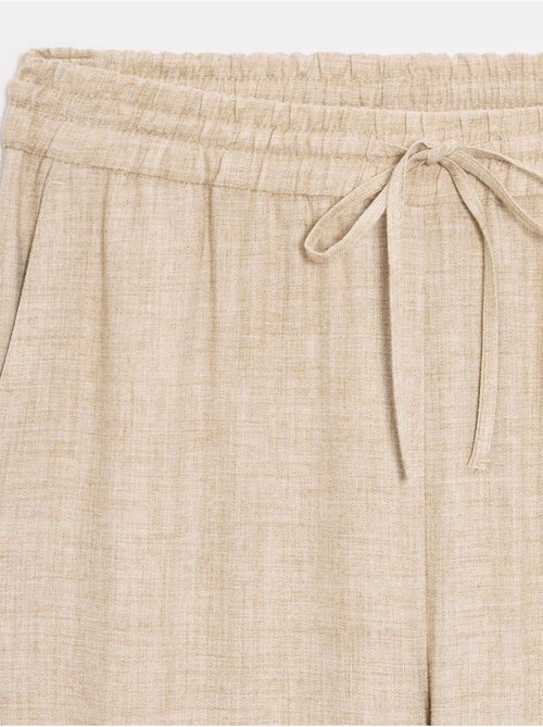 DILVIN Pantalon Femme Ample En Tissu Tissé À Taille À Cordon - Kiabi DILVIN Pantalon Femme Ample En Tissu Tissé À Taille À Cordon - Kiabi