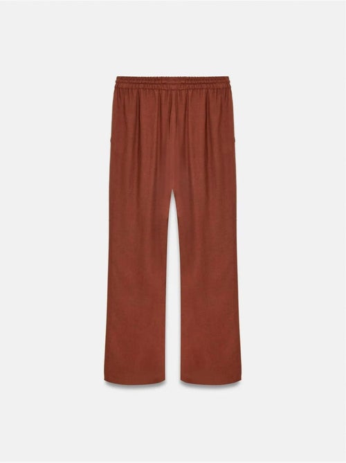 DILVIN Pantalon Femme Ample En Tissu Tissé À Taille À Cordon - Kiabi DILVIN Pantalon Femme Ample En Tissu Tissé À Taille À Cordon - Kiabi