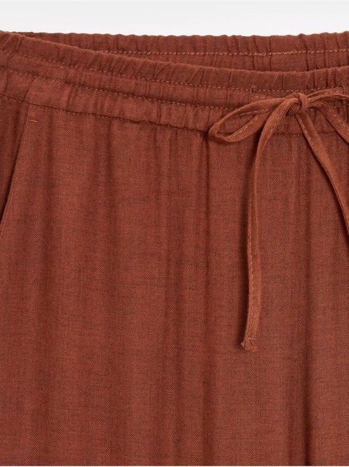 DILVIN Pantalon Femme Ample En Tissu Tissé À Taille À Cordon - Kiabi DILVIN Pantalon Femme Ample En Tissu Tissé À Taille À Cordon - Kiabi