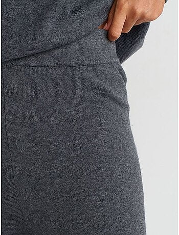 Pantalon femme en maille lurex à jambe large dilvin