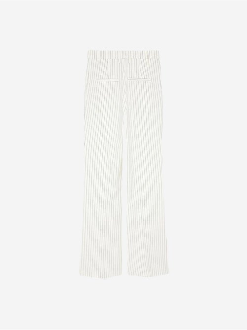 DILVIN Pantalon Femme Large À Rayures, Taille Mi-haute - Kiabi