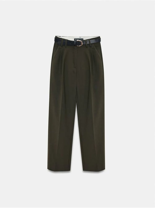 DILVIN Pantalon Femme Large En Crêpe À Plis - Kiabi DILVIN Pantalon Femme Large En Crêpe À Plis - Kiabi