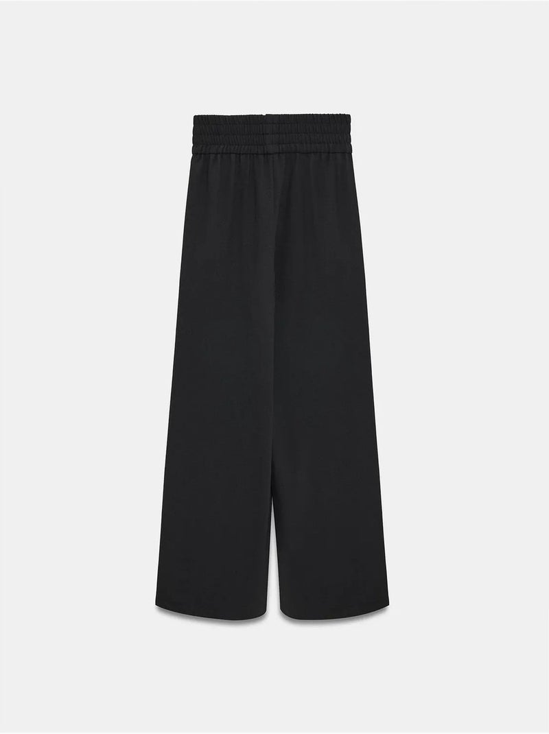 DILVIN Pantalon Femme Large En Crêpe Noir - Kiabi