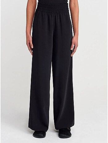 DILVIN Pantalon Femme Large En Crêpe