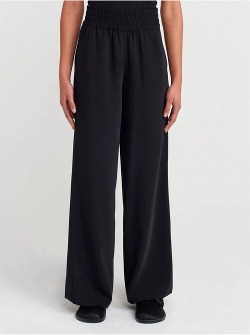 DILVIN Pantalon Femme Large En Crêpe - Kiabi