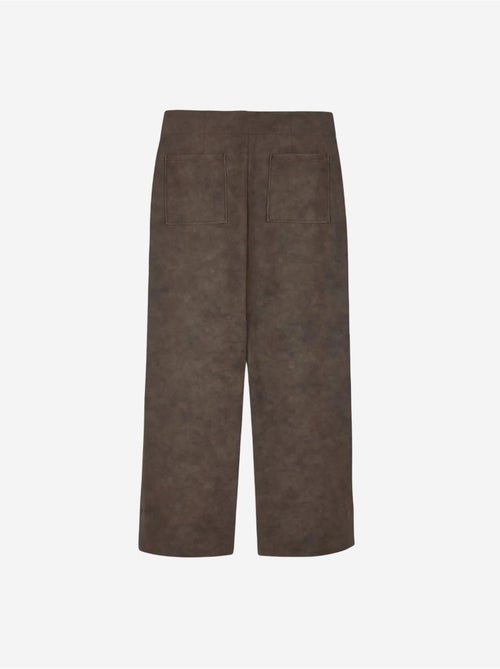DILVIN Pantalon Femme Large En Simili Cuir À Taille Haute - Kiabi DILVIN Pantalon Femme Large En Simili Cuir À Taille Haute - Kiabi