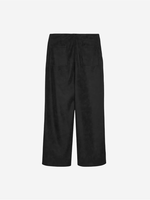 DILVIN Pantalon Femme Large En Simili Cuir À Taille Haute - Kiabi