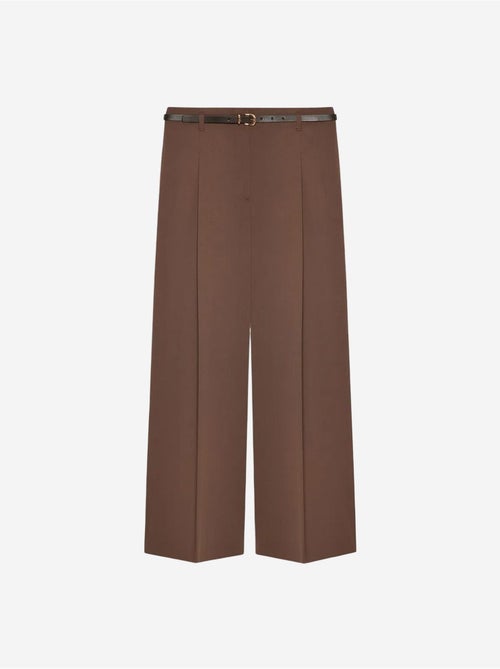 DILVIN Pantalon Femme Palazzo En Crêpe Avec Ceinture - Kiabi DILVIN Pantalon Femme Palazzo En Crêpe Avec Ceinture - Kiabi