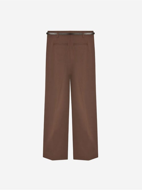 DILVIN Pantalon Femme Palazzo En Crêpe Avec Ceinture - Kiabi DILVIN Pantalon Femme Palazzo En Crêpe Avec Ceinture - Kiabi
