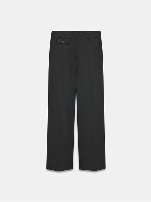 DILVIN Pantalon Femme Taille Haute À Jambe Droite En Crêpe - Kiabi