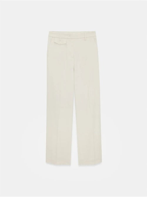 DILVIN Pantalon Femme Taille Haute À Jambe Droite En Crêpe - Kiabi DILVIN Pantalon Femme Taille Haute À Jambe Droite En Crêpe - Kiabi