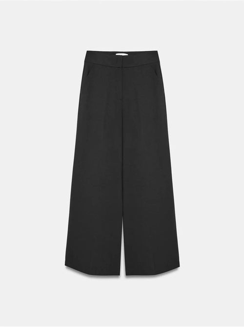 DILVIN Pantalon Femme Taille Haute À Jambe Large En Crêpe - Kiabi