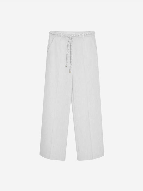 DILVIN Pantalon Femme Taille Haute À Jambe Large Et Ceinture - Kiabi DILVIN Pantalon Femme Taille Haute À Jambe Large Et Ceinture - Kiabi