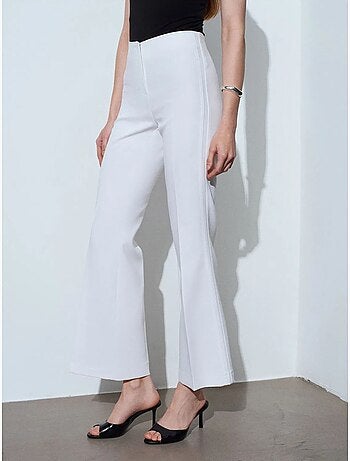 DILVIN Pantalon Femme Taille Haute Évasé