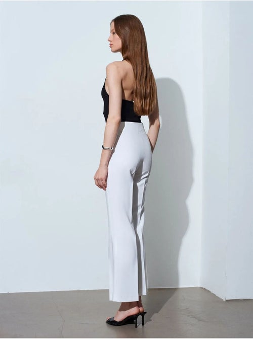 DILVIN Pantalon Femme Taille Haute Évasé - Kiabi