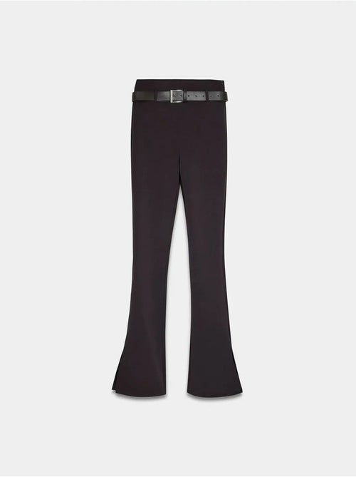 DILVIN Pantalon Flare Ajusté Avec Ceinture - Kiabi DILVIN Pantalon Flare Ajusté Avec Ceinture - Kiabi