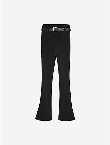 DILVIN Pantalon Flare Ajusté Avec Ceinture