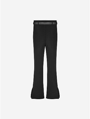 DILVIN Pantalon Flare Ajusté Avec Ceinture