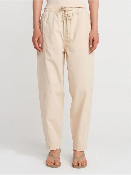 DILVIN Pantalon Jogger Droit En Popeline De Coton - Kiabi