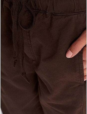 DILVIN Pantalon Jogger Droit En Popeline De Coton