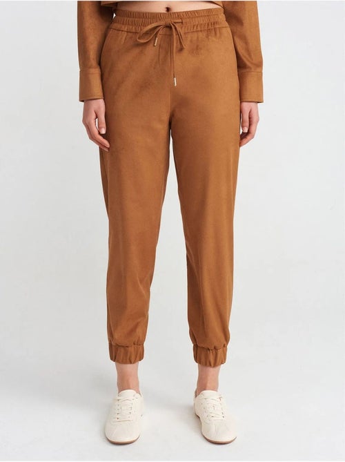 DILVIN Pantalon Jogger Effet Daim - Kiabi