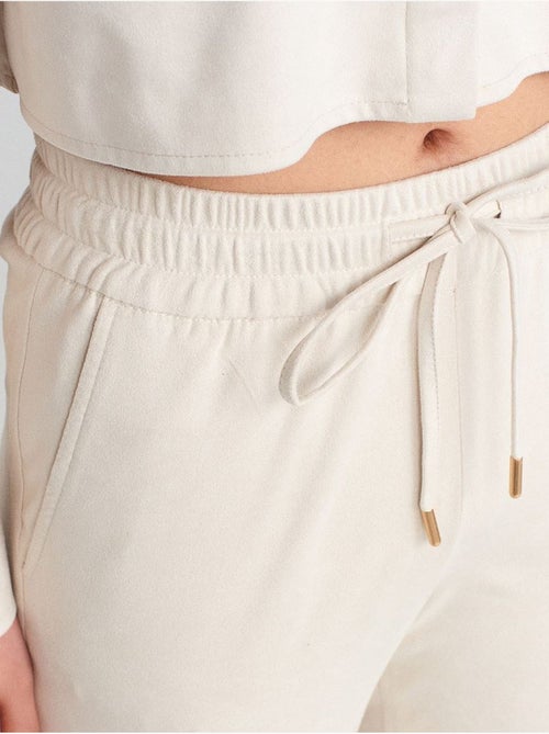 DILVIN Pantalon Jogger Effet Daim - Kiabi DILVIN Pantalon Jogger Effet Daim - Kiabi