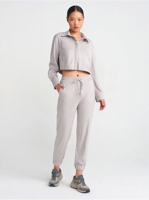 DILVIN Pantalon Jogger Effet Daim - Kiabi DILVIN Pantalon Jogger Effet Daim - Kiabi
