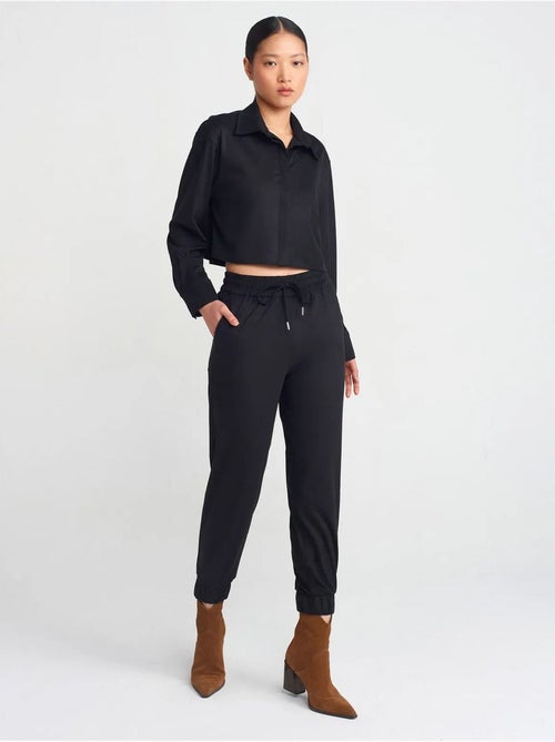 DILVIN Pantalon Jogger Effet Daim - Kiabi