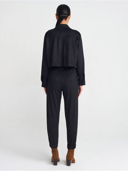 DILVIN Pantalon Jogger Effet Daim - Kiabi